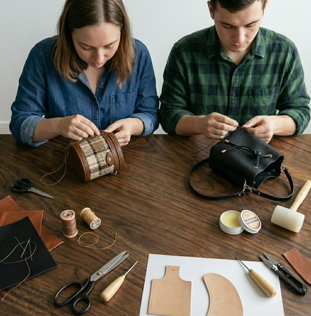 Make Your Own - Vegan Leather Bucket Bag [3 hours]